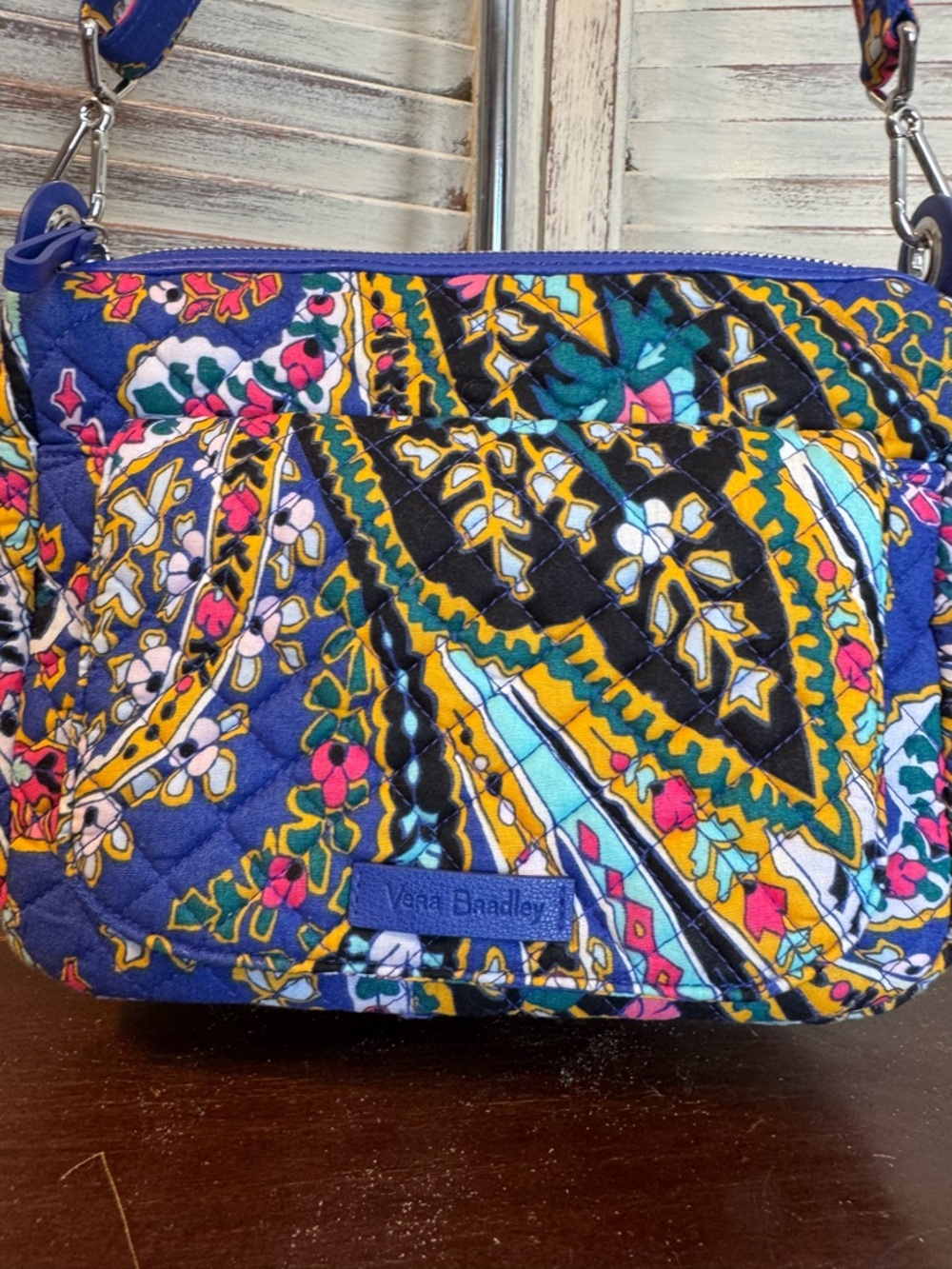 Vera Bradley Venetian Paisley Quilted Crossbody Bag New